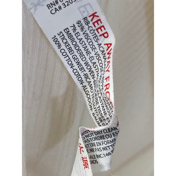 Urban Outfitters Out From Under White Lace Up Corset Bustier Cami Tank Top Sz S - Picture 4 of 4